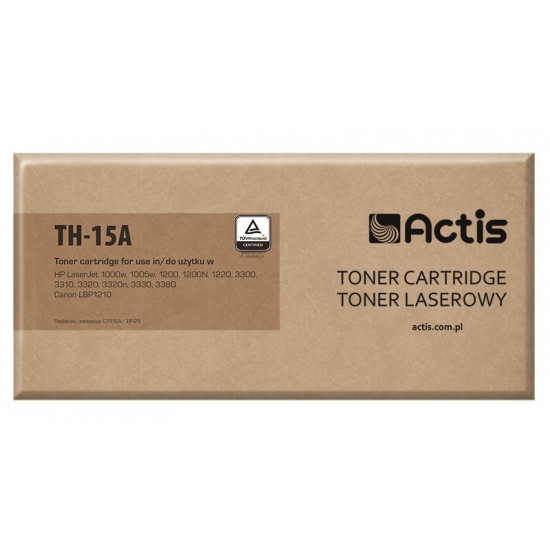 Actis TH-15A toner (replacement for HP 15A C7115A, Canon EP-25 Standard 2500 pages black)