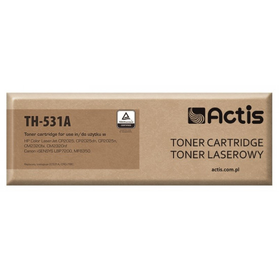 Actis TH-531A toner (replacement for HP 304A CC531A, Canon CRG-718C Standard 3000 pages cyan)