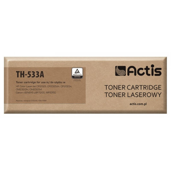 Actis TH-533A toner (replacement for HP 304A CC533A, Canon CRG-718M Standard 3000 pages magenta)