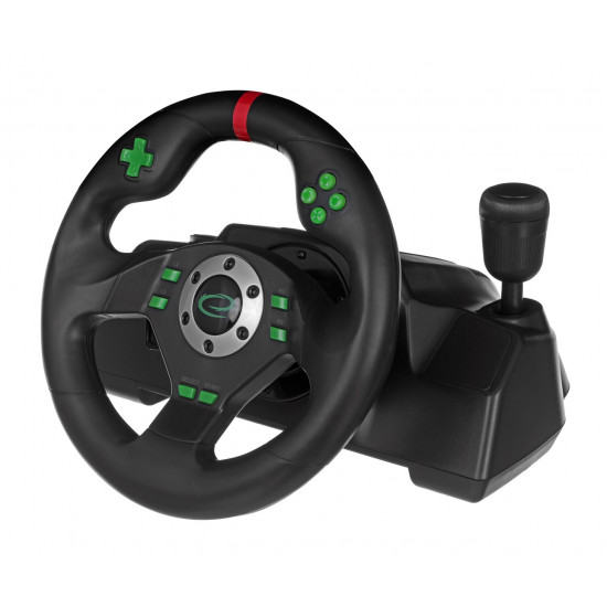 Esperanza EGW101 Gaming Controller Steering wheel Playstation,Playstation 3 Digital USB Black,Green