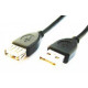 Gembird 3m USB 2.0 A M/FM USB cable USB A Black