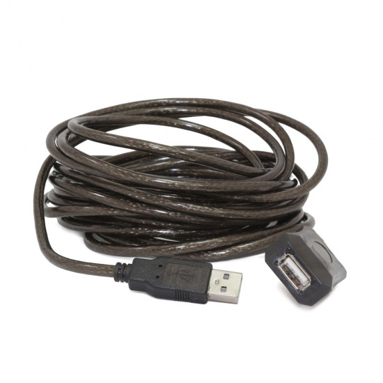 Gembird USB A/USB A M/F 10m USB cable USB 2.0 Black