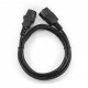 Gembird PC-189 power cable Black C14 coupler