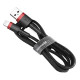 Lightning USB Cable Baseus Cafule 1.5A 2m (black & red)