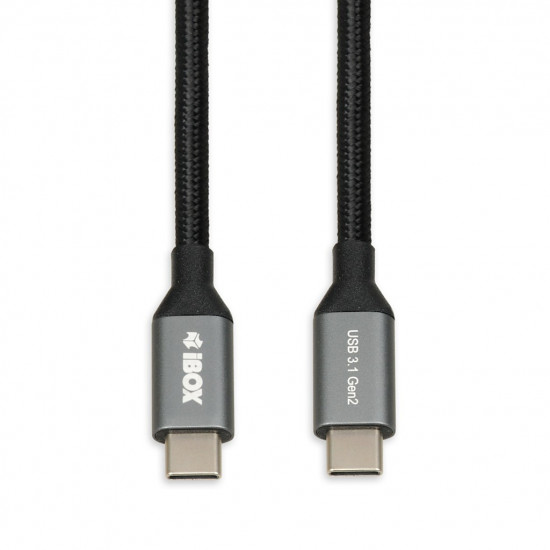 I-BOX USB C/USB C, 50 cm USB cable 3.2 Gen 2 (3.1 Gen 2) Black