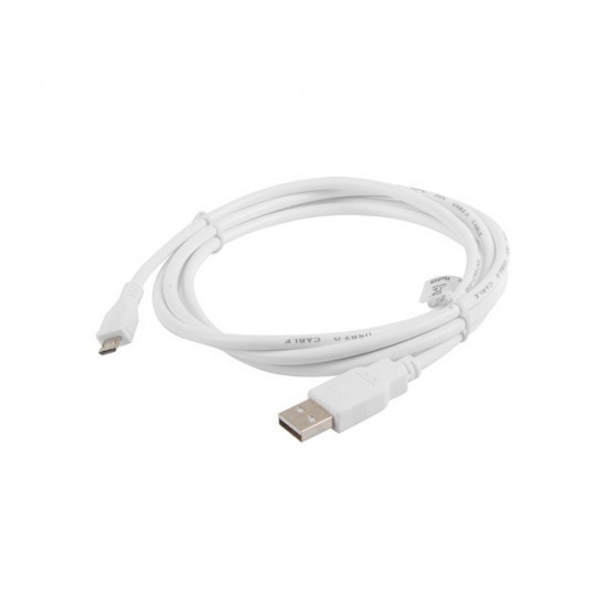 Lanberg CA-USBM-10CC-0018-W USB cable 1.8 m USB 2.0 Micro-USB B USB A White