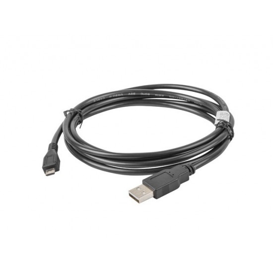 Lanberg CA-USBM-10CC-0018-BK USB cable 1.8 m USB 2.0 Micro-USB B USB A Black