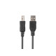 Lanberg CA-USBA-15CU-0010-BK kabel USB 1m 2.0 USB A- USB-B Black