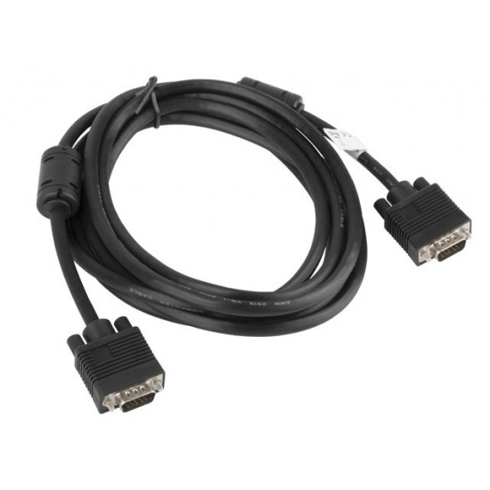 Lanberg CA-VGAC-10CC-0030-B VGA cable 3 m VGA (D-Sub) Black