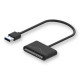 SAVIO AK-39 USB 3.0 - SATA III adapter for 3.5 /2,5" drives with power supply Black