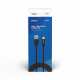 Savio CL-129 USB cable 2 m USB 2.0 USB A USB C Black