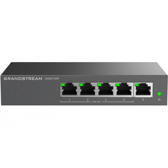 Grandstream GWN 7700P 5xGbE, 4xPOE, unmanaged switch