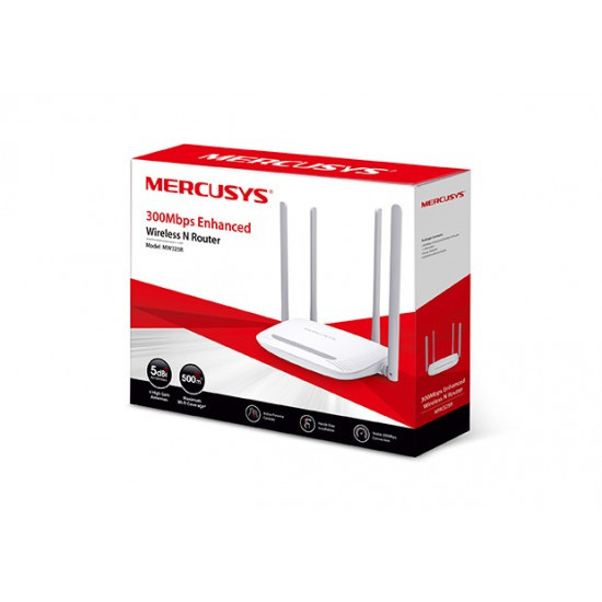 Mercusys MW325R wireless router Single-band (2.4 GHz) Fast Ethernet White