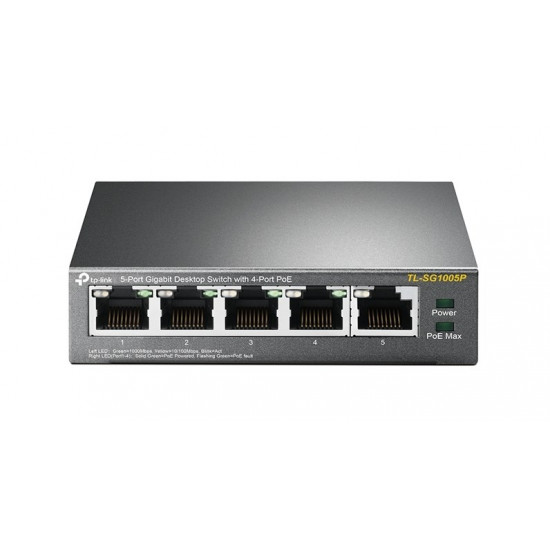 TP-Link 5-Port Gigabit Desktop PoE Switch with 4-Port