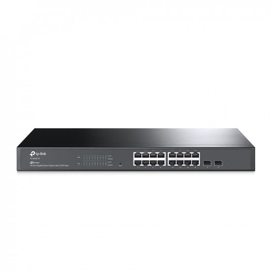 TP-Link JetStream 16-Port Gigabit Smart Switch with 2 SFP Slots