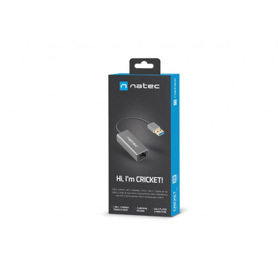 NATEC NETWORK CARD CRICKET USB 3.0 1X RJ45