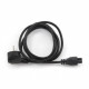 Gembird PC-186-ML12-1M power cable Black CEE7/7 C5 coupler