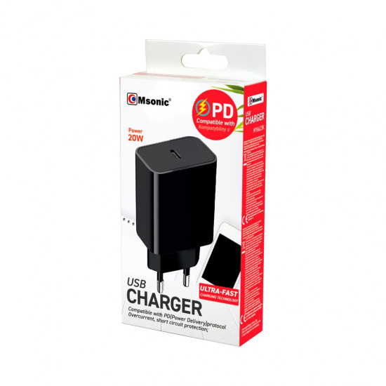 Msonic MY6623K Wall Charger USB-C PD