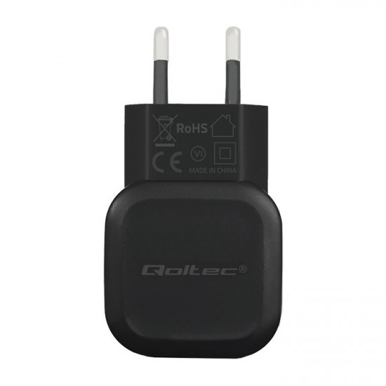 Qoltec 50195 Charger 12W | 5V | 2.4A | USB + Micro USB cable