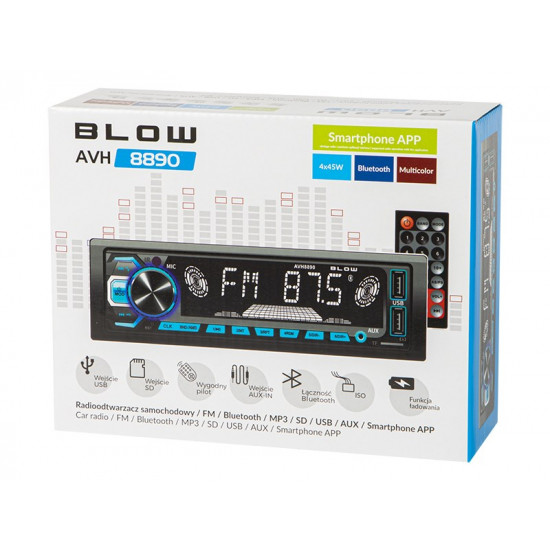 BLOW AVH-8890 radio Car Black