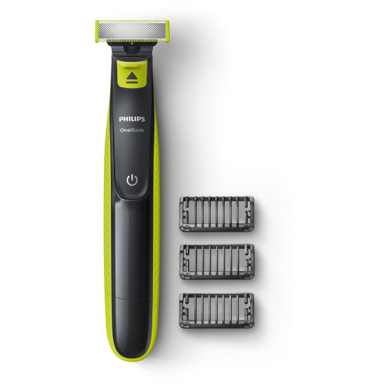 Philips OneBlade QP2520/20 beard trimmer Wet & Dry Charcoal, Lime