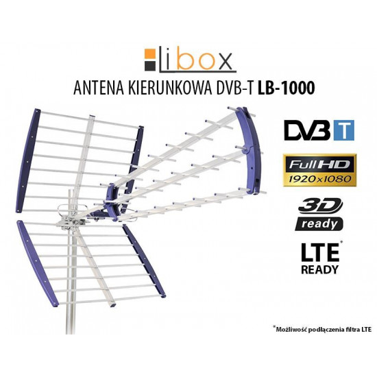 Libox LB-1000, Antena TV DVB-T - 16,5 dB