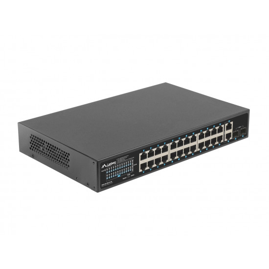 Lanberg RSGE-24P-2GE-2S-250 network switch Unmanaged