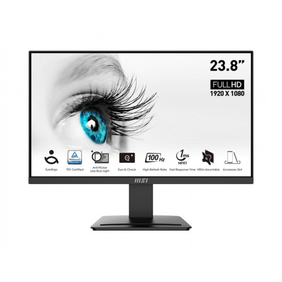 MSI Pro MP2412 computer monitor 60.5 cm (23.8") 1920 x 1080 pixels Full HD LCD Black