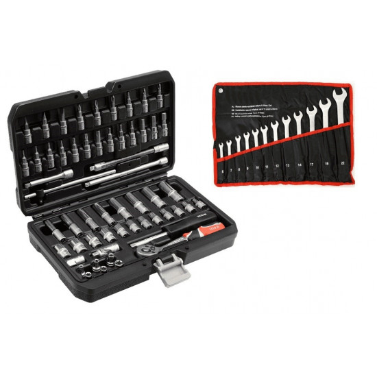 Wrench set YATO 56 pcs 1/4" 14501