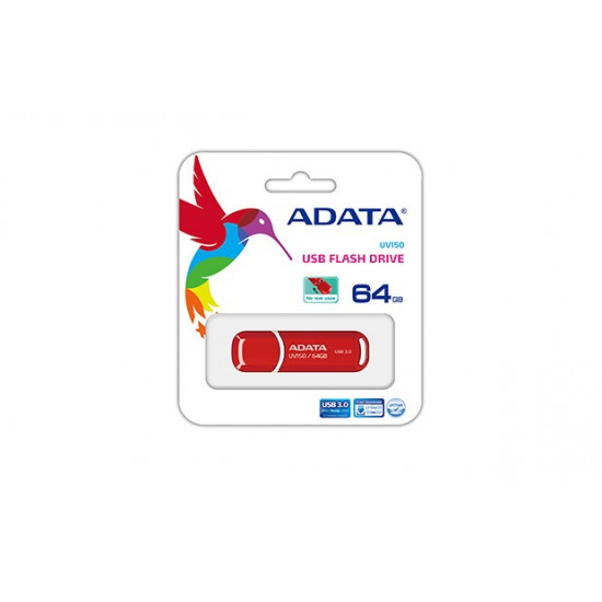 MEMORY DRIVE FLASH USB3.1 64GB/RED AUV150-64G-RRD ADATA