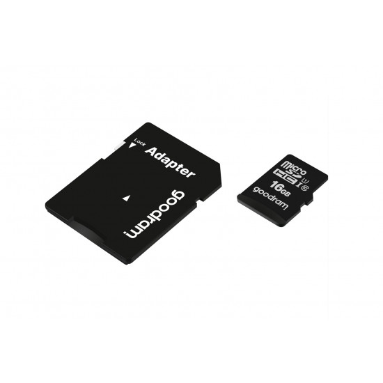 GOODRAM 16GB MICRO CARD cl 10 UHS I + adapter, EAN: 5908267930137