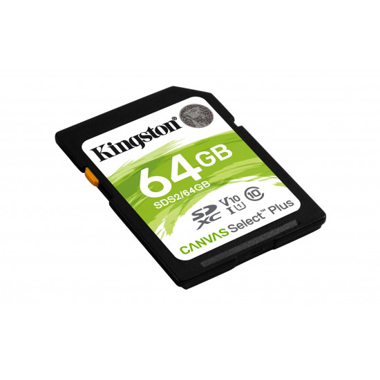 Kingston Technology Canvas Select Plus 64 GB SDXC UHS-I Class 10