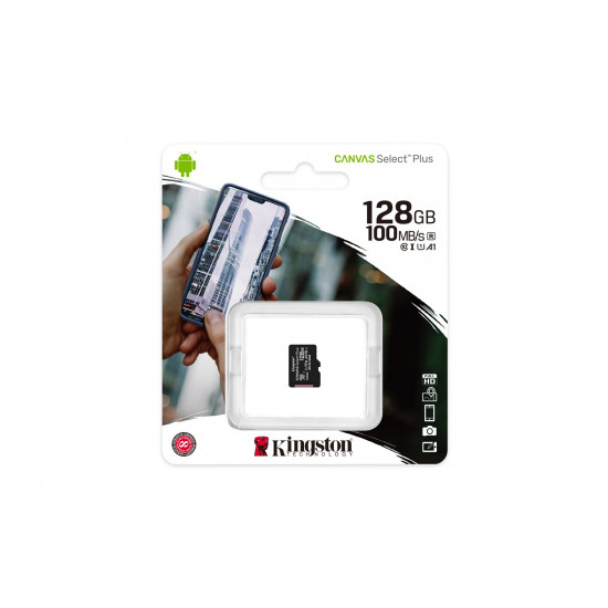 Kingston Technology Canvas Select Plus 128 GB MicroSDXC UHS-I Class 10