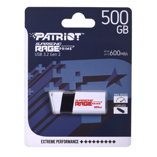 PATRIOT RAGE PRIME 600 MB/S 512GB USB 3.2 8K IOPS