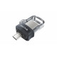 Sandisk Ultra Dual m3.0 USB flash drive 64 GB USB Type-A / Micro-USB 3.2 Gen 1 (3.1 Gen 1) Black,Silver,Transparent