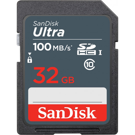 SanDisk Ultra 32GB SDHC Mem Card 100MB/s memory card UHS-I Class 10