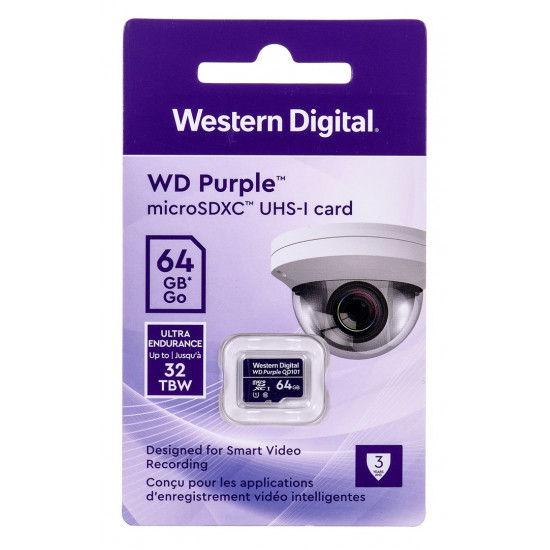 CSDCARD WD Purple (MICROSD, 64GB)