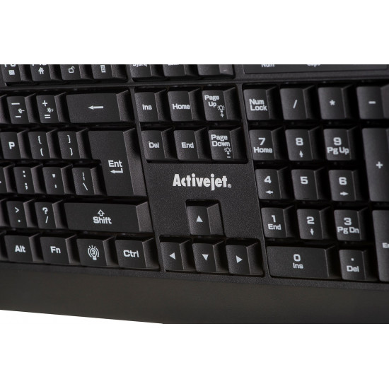 Activejet wired keyboard K-3255 black USB