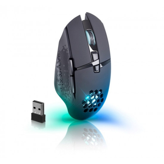 MOUSE DEFENDER GM-514 GLORY OPTIC RF RGB 3200dpi 7P BLACK