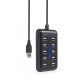 I/O HUB USB2 10PORT/UHB-U2P10P-01 GEMBIRD