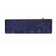 Gembird KB-UML3-02 backlight multimedia keyboard (3-color), black, US layout