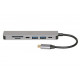 iBox IUH3SL4K notebook dock/port replicator USB 3.2 Gen 1 (3.1 Gen 1) Type-C Power Delivery 100W Silver