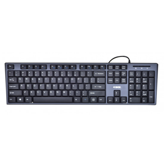 Keyboard + mouse Set IBOX IKMS606 (USB 2.0 (US) black color Optical 800 DPI)