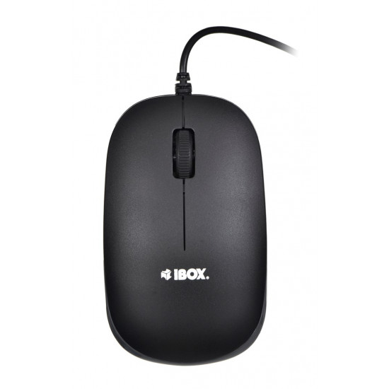 Keyboard + mouse Set IBOX IKMS606 (USB 2.0 (US) black color Optical 800 DPI)