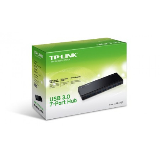 TP-Link UH700 USB 3.2 Gen 1 (3.1 Gen 1) Micro-B 5000 Mbit/s Black