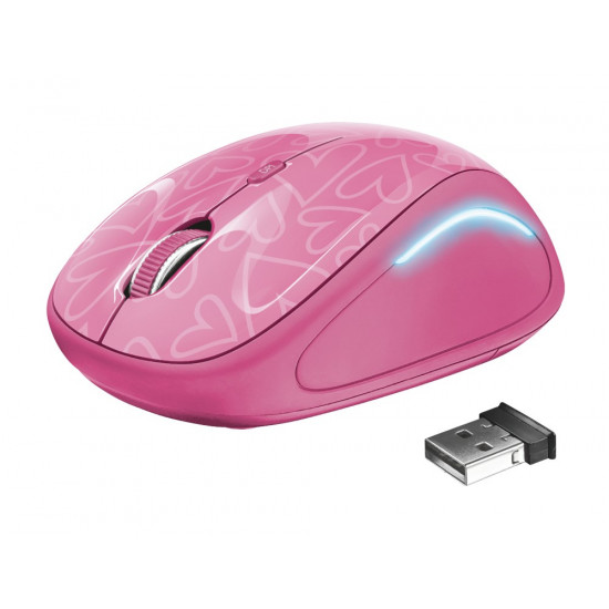 Trust Yvi FX mouse Ambidextrous RF Wireless Optical 1600 DPI