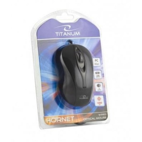 TITANUM TM103K mouse USB Type-A Optical 1000 DPI Ambidextrous