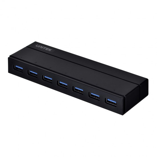 UNITEK HUB USB-A + DC Y-3184 7x USB 3.2 Gen 1 (3.1 Gen 1) Type-A