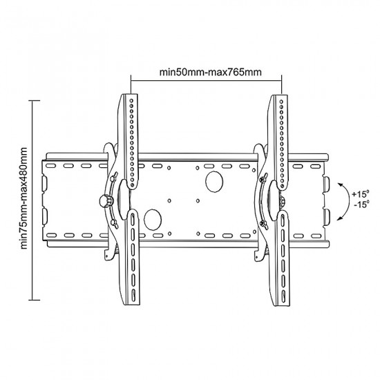 Maclean MC-521 B TV Wall Mount Bracket LCD LED Plasma 32" - 63"