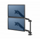 Fellowes Ergonomics arm for 2 vertical monitors - Platinum series